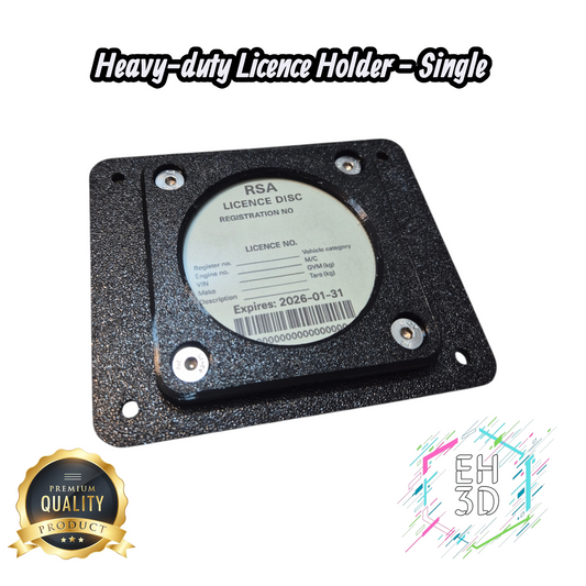 Heavy-Duty Licence Disc Holder - Single
