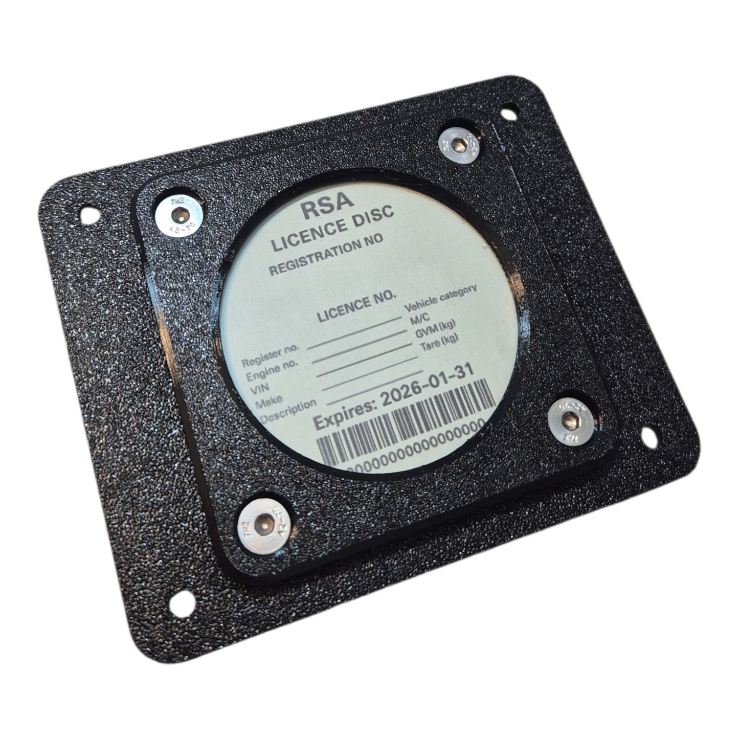 Heavy-Duty Licence Disc Holder - Single