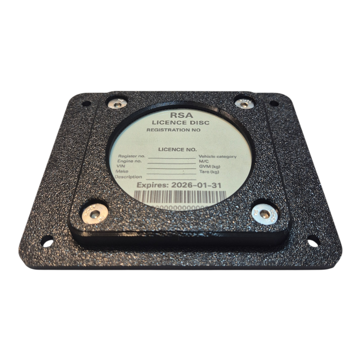 Heavy-Duty Licence Disc Holder - Single
