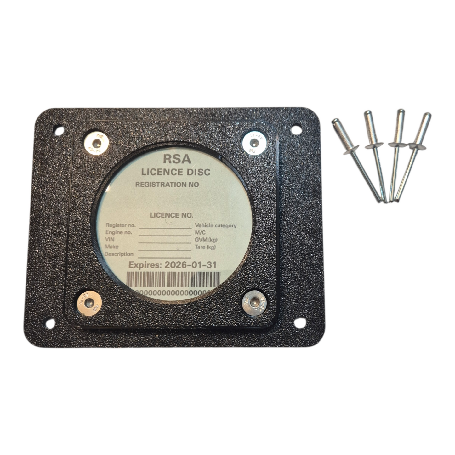 Heavy-Duty Licence Disc Holder - Single
