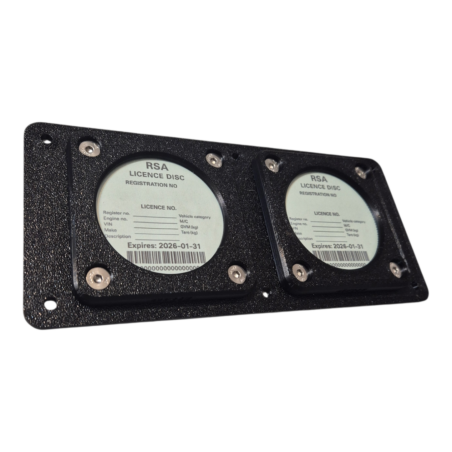 Heavy-Duty Double Licence Disc Holder | Trailer & Fleet Use | South Africa
