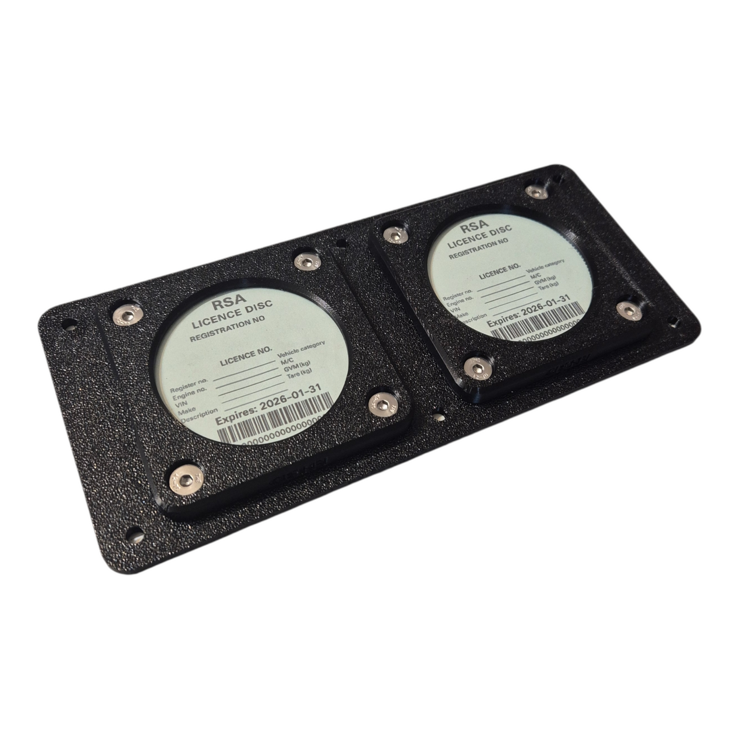 Heavy-Duty Double Licence Disc Holder | Trailer & Fleet Use | South Africa